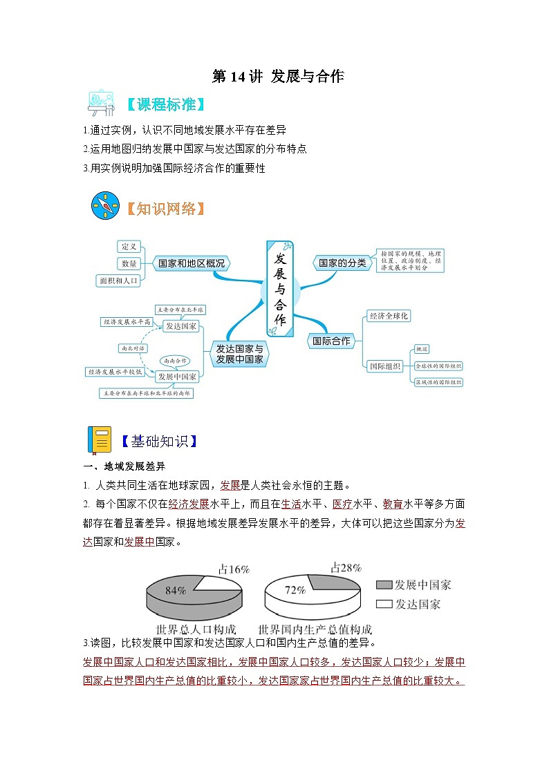 【暑假初中预备】人教版地理新七年级（六升七）暑假预习-7.5 第14讲 发展与合作——聚落 讲学案 （解析版）第1页