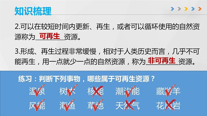 第三章 中国的自然资源（章末总结课件）-2022-2023学年地理七年级上册同步精品课堂 鲁教版（五四学制）第8页