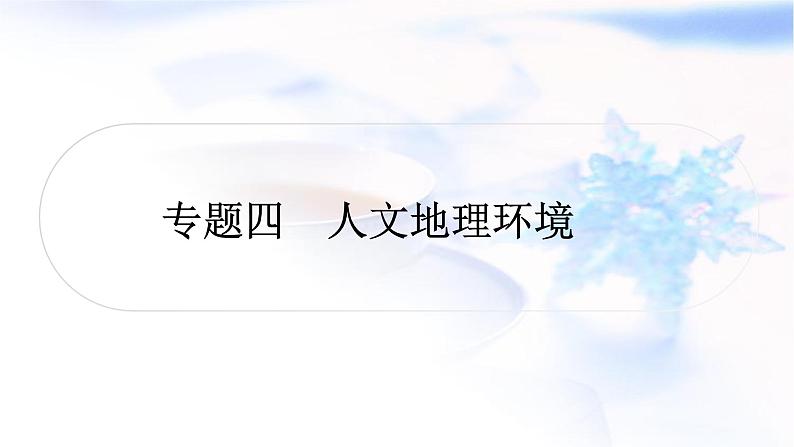 中考地理复习专题四人文地理环境教学课件第1页