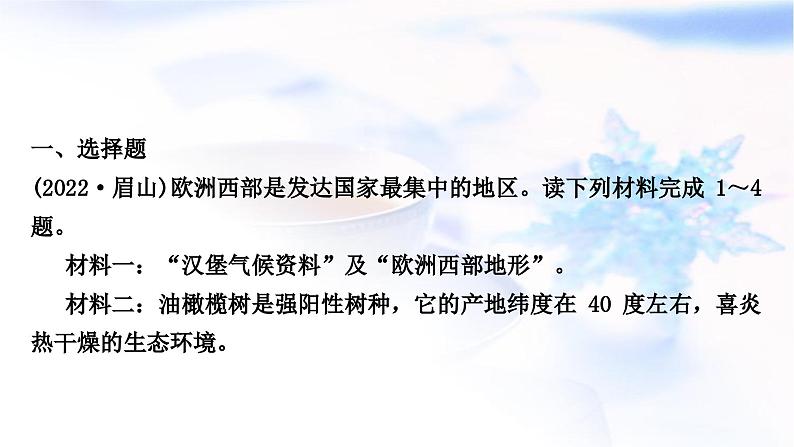 中考地理复习世界地理第六章认识大洲第2课时欧洲南、北美洲作业课件02
