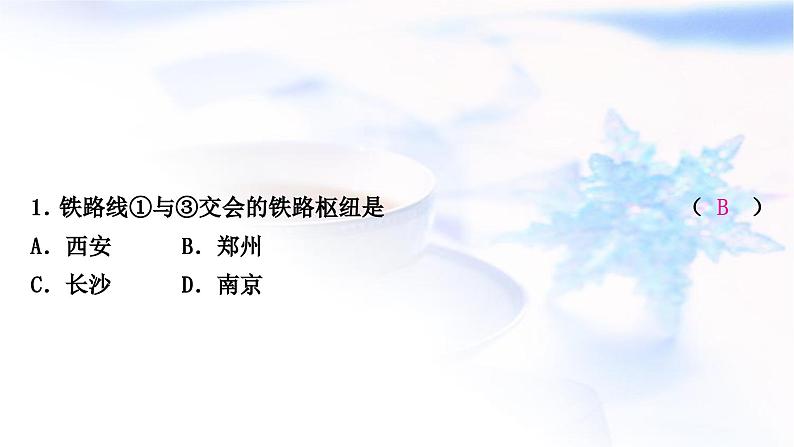 中考地理复习中国地理第十三章中国的经济与文化第2课时交通与文化作业课件03