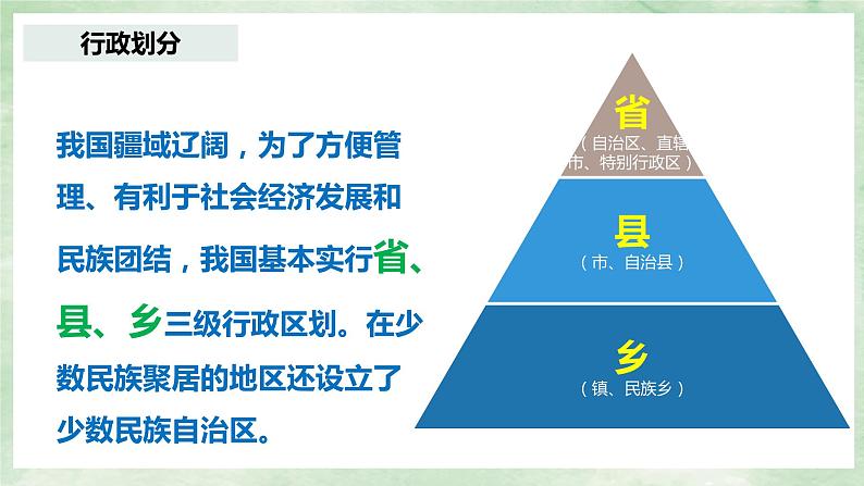 人教版地理八年级上册1.1.2《疆域——行政区划》课件03