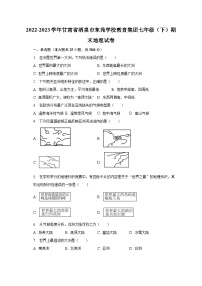 2022-2023学年甘肃省酒泉市东苑学校教育集团七年级（下）期末地理试卷（含解析）