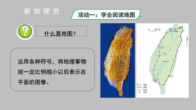 人教版七年级地理上册课件 第一章第3节《地图的阅读》 课件第4页