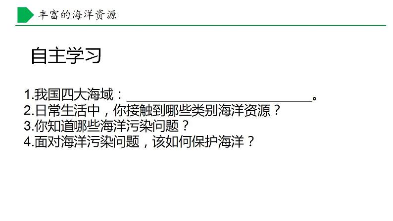 【核心素养】湘教版初中地理 八年级上册 3.4 中国的海洋资源 课件05