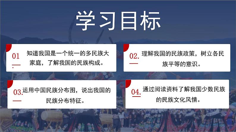 湘教版地理八年级上册 1.4中国的民族 同步课件+同步练习04