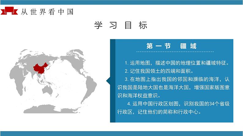 人教版地理八年级上册 第一章 从世界看中国(单元解读课件)04