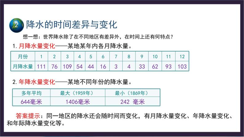 中国版地理八年级上册2.1.4《世界的气温和降水》（第4课时）课件+教案07