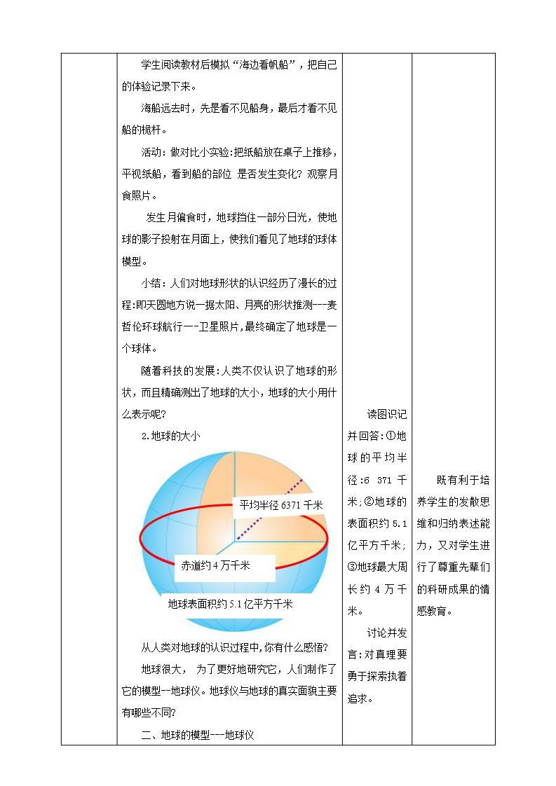 人教版地理七年级上册1.1地球和地球仪 第1课时（地球的形状和大小、地球仪、纬线和纬度） 课件+教案02