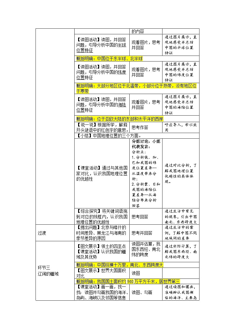 人教版地理八上 第一章 第一节 疆域（第1课时） 教案02
