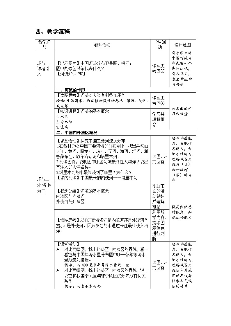 人教版地理八上 第二章 第三节 河流（第1课时） 教案02