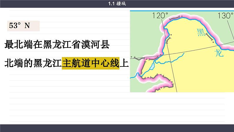 人教版八年级地理上册课件 1.1疆域08