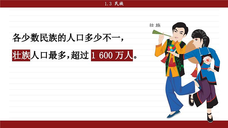 人教版八年级地理上册课件 1.3 民族05