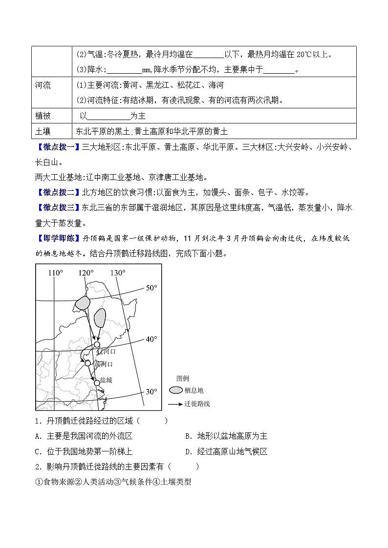 【同步讲义】人教版地理八年级下册-6.1自然特征与农业 讲义02