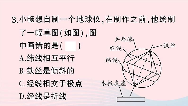 2023七年级地理上册第一章地球和地图周末作业1作业课件新版新人教版06