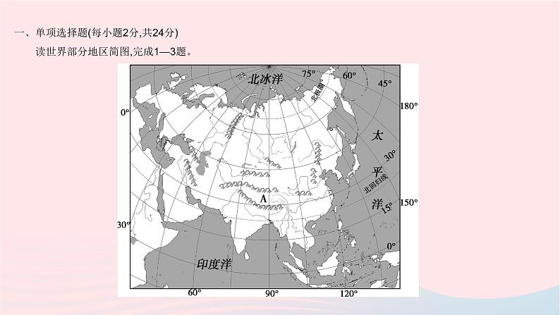 2023七年级地理下册第六章我们生活的大洲__亚洲全章综合检测作业课件新版新人教版03