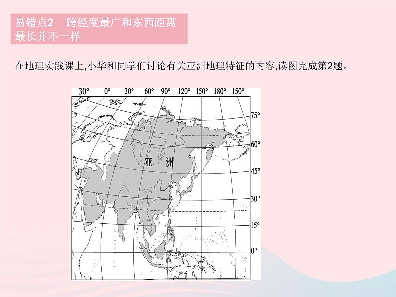 2023七年级地理下册第六章我们生活的大洲__亚洲易错疑难集训作业课件新版新人教版04