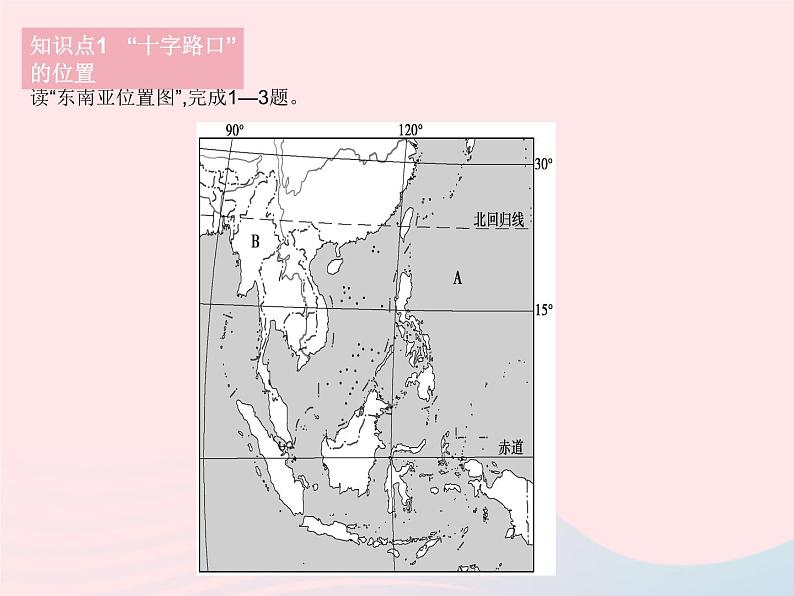 2023七年级地理下册第七章我们邻近的地区和国家第二节东南亚课时1十字路口的位置热带气候与农业生产作业课件新版新人教版第3页