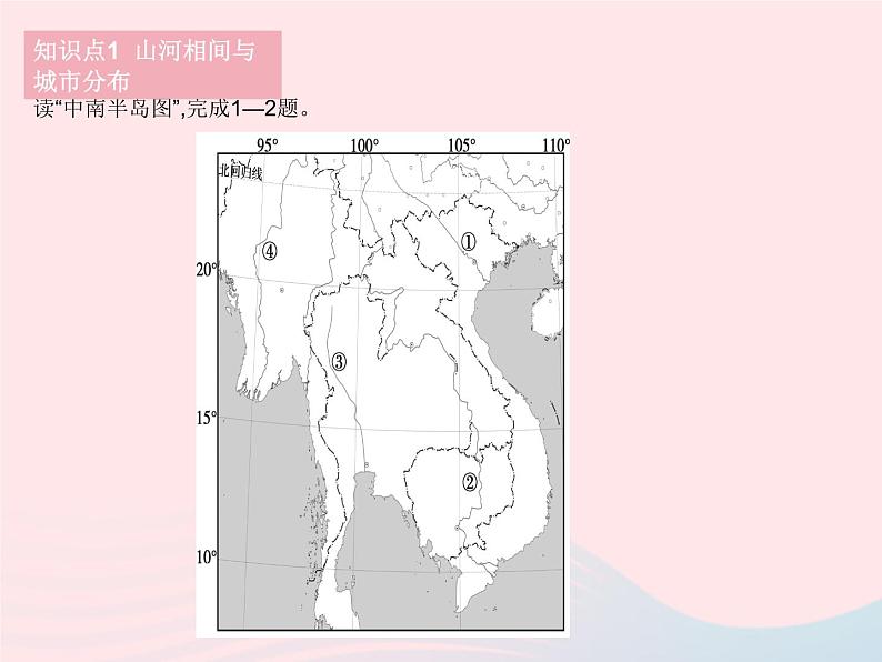 2023七年级地理下册第七章我们邻近的地区和国家第二节东南亚课时2山河相间与城市分布热带旅游胜地作业课件新版新人教版第3页