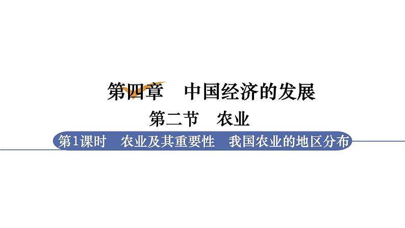 4.2.1 农业及其重要性我国农业的地区分布课件PPT01