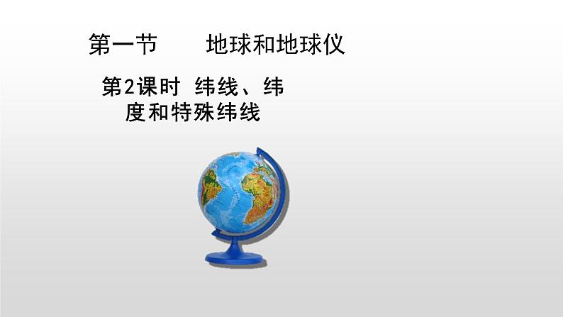 人教版七年级地理上册--1.1.2 纬线 经线和经纬网（精品课件）01