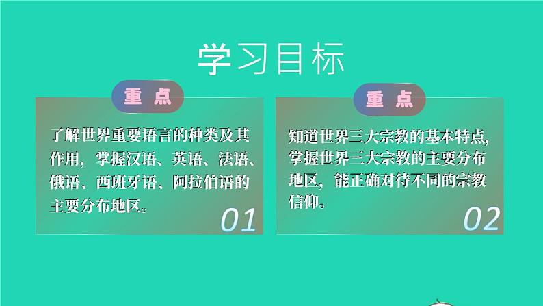 2023七年级地理上册第三章世界的居民第三节世界的语言与宗教上课课件新版湘教版04