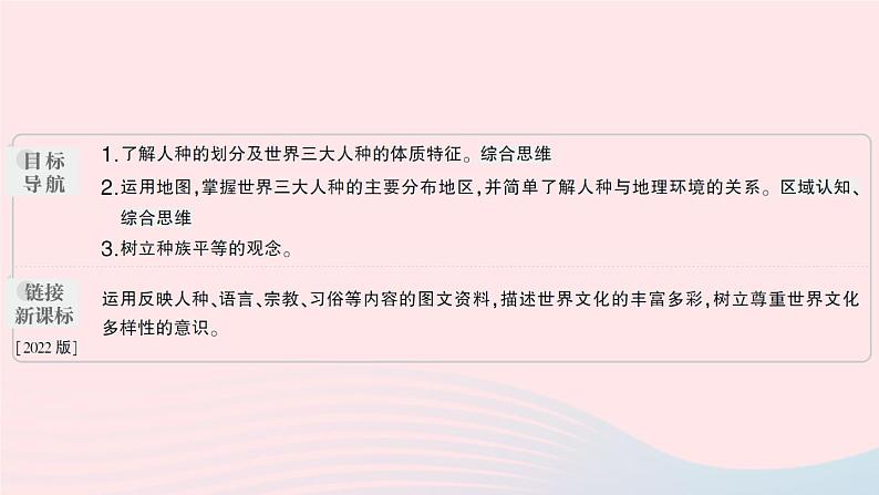 2023七年级地理上册第三章世界的居民第二节世界的人种作业课件新版湘教版02