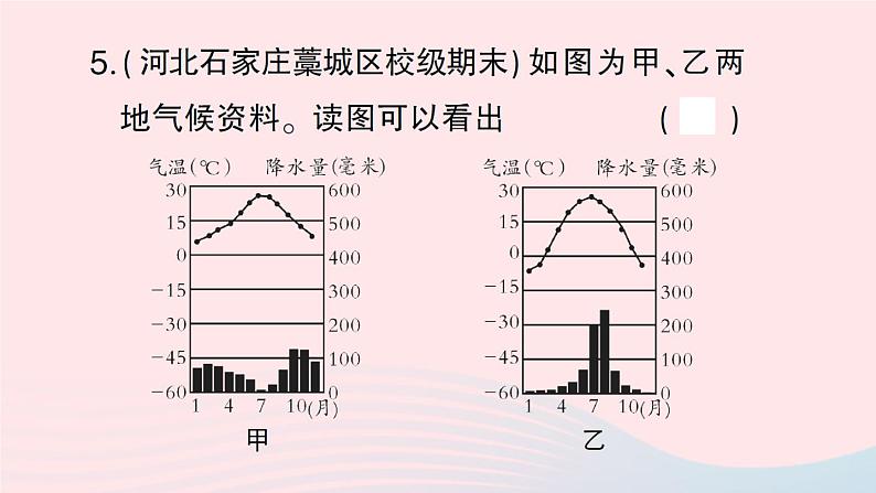 2023七年级地理上册第四章世界的气候周末许4作业课件新版湘教版06