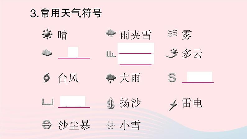 2023七年级地理上册第四章世界的气候第一节天气和气候作业课件新版湘教版08