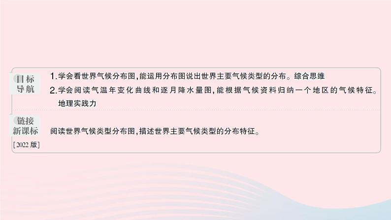 2023七年级地理上册第四章世界的气候第四节世界主要气候类型作业课件新版湘教版第2页