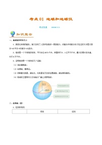 中考地理一轮复习知识点梳理+过关练习考点01地球和地球仪（含解析）