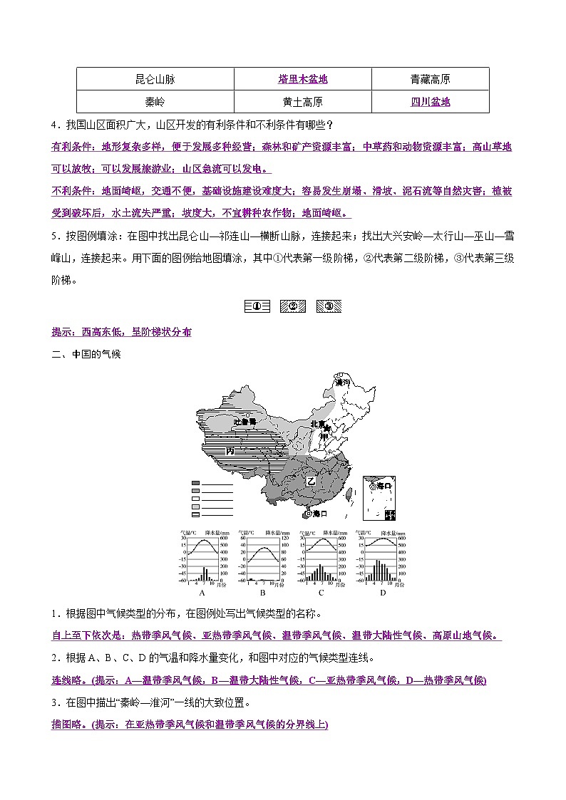 中考地理二轮复习提升练习专题13 中国的自然环境（含解析）第3页