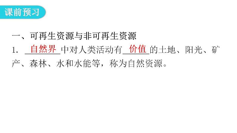 人教版八年级地理上册第三章第一节自然资源的基本特征教学课件第5页