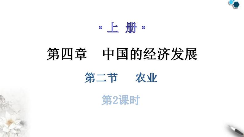 人教版八年级地理上册第四章第二节农业第二课时教学课件第1页