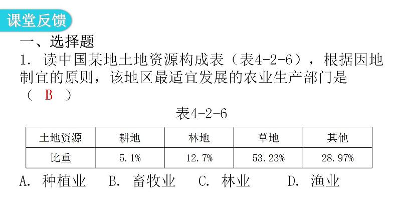 人教版八年级地理上册第四章第二节农业第二课时教学课件第7页