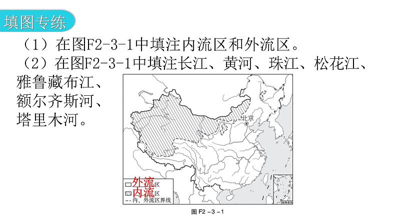 人教版八年级地理上册第二章第三节河流第一课时分层作业课件第3页