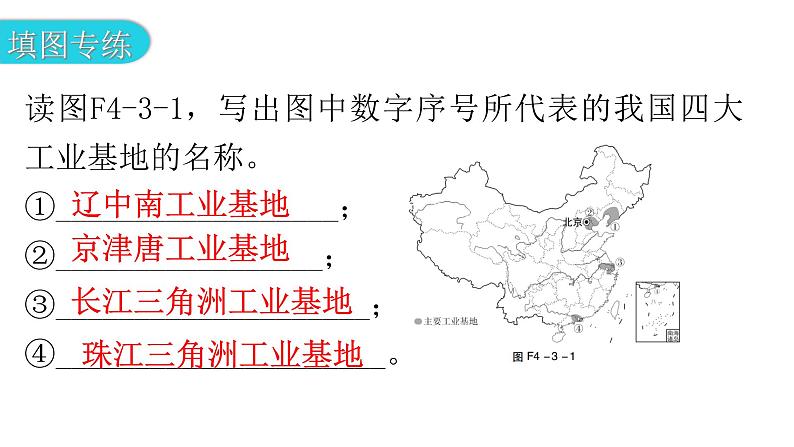 人教版八年级地理上册第四章第三节工业分层作业课件03