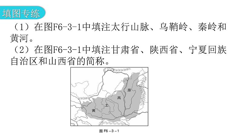 人教版八年级地理下册第六章第三节世界最大的黄土堆积区——黄土高原分层作业课件第3页