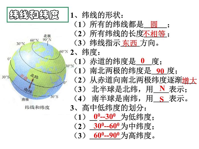 新人教版七年级地理上册总复习课件04