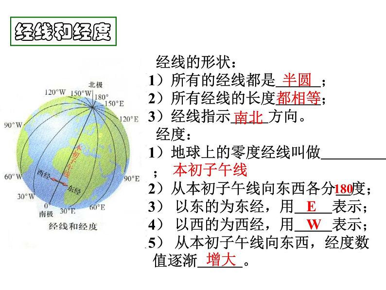 新人教版七年级地理上册总复习课件05