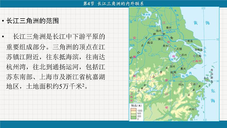 湘教版地理八下7.4《长江三角洲区域的内外联系》课件PPT08