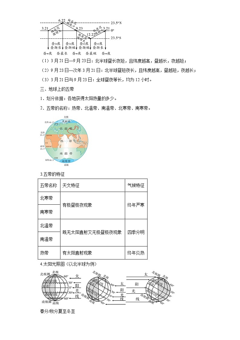 中考地理地球的运动专练第3页