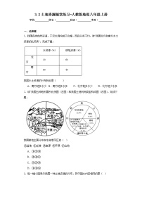 人教版 (新课标)八年级上册第三章 中国的自然资源第二节 土地资源当堂达标检测题