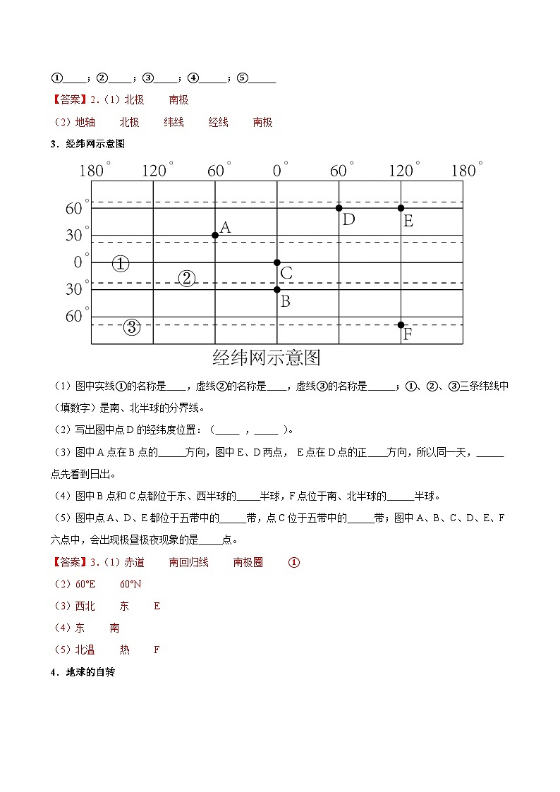 【期中真题】（苏教版）2023-2024学年七年级地理上学期期中真题汇编 专题03 核心地图专练（解析版）第2页