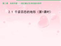 初中地理晋教版八年级上册2.1 千姿百态的地表形态图文课件ppt