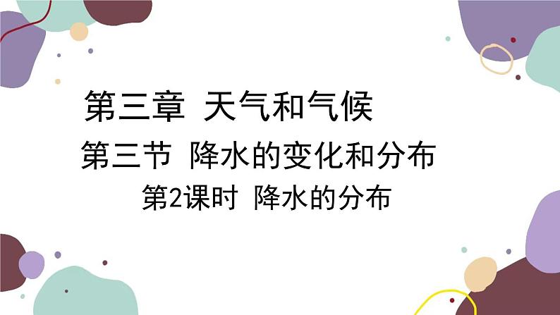 人教版地理七年级上册 第三章第三节 第二课时  降水的分布课件第2页