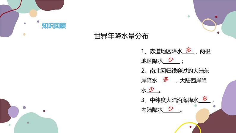 湘教版地理七年级上册 第四章 第四节  世界主要气候类型课件第3页