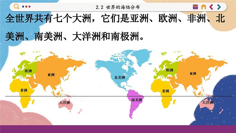 湘教版地理七年级上册 第2章第2节 世界的海陆分布课件08