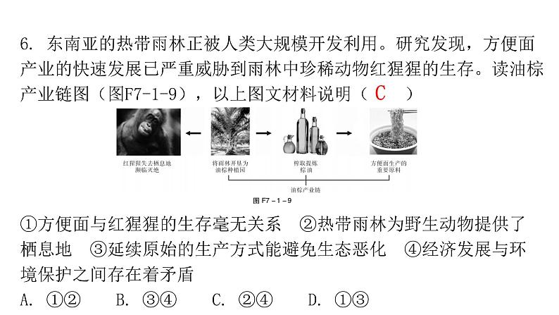 湘教版地理七年级下册第七章了解地区第一节东南亚第二课时作业课件07