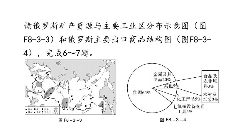 湘教版地理七年级下册第八章走近国家第三节俄罗斯作业课件第7页